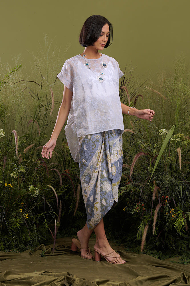 Libra Organza Long W Camisole T2155