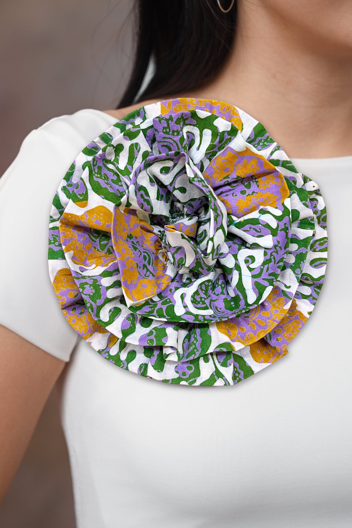 Bross Bunga Cirebon Green A0102