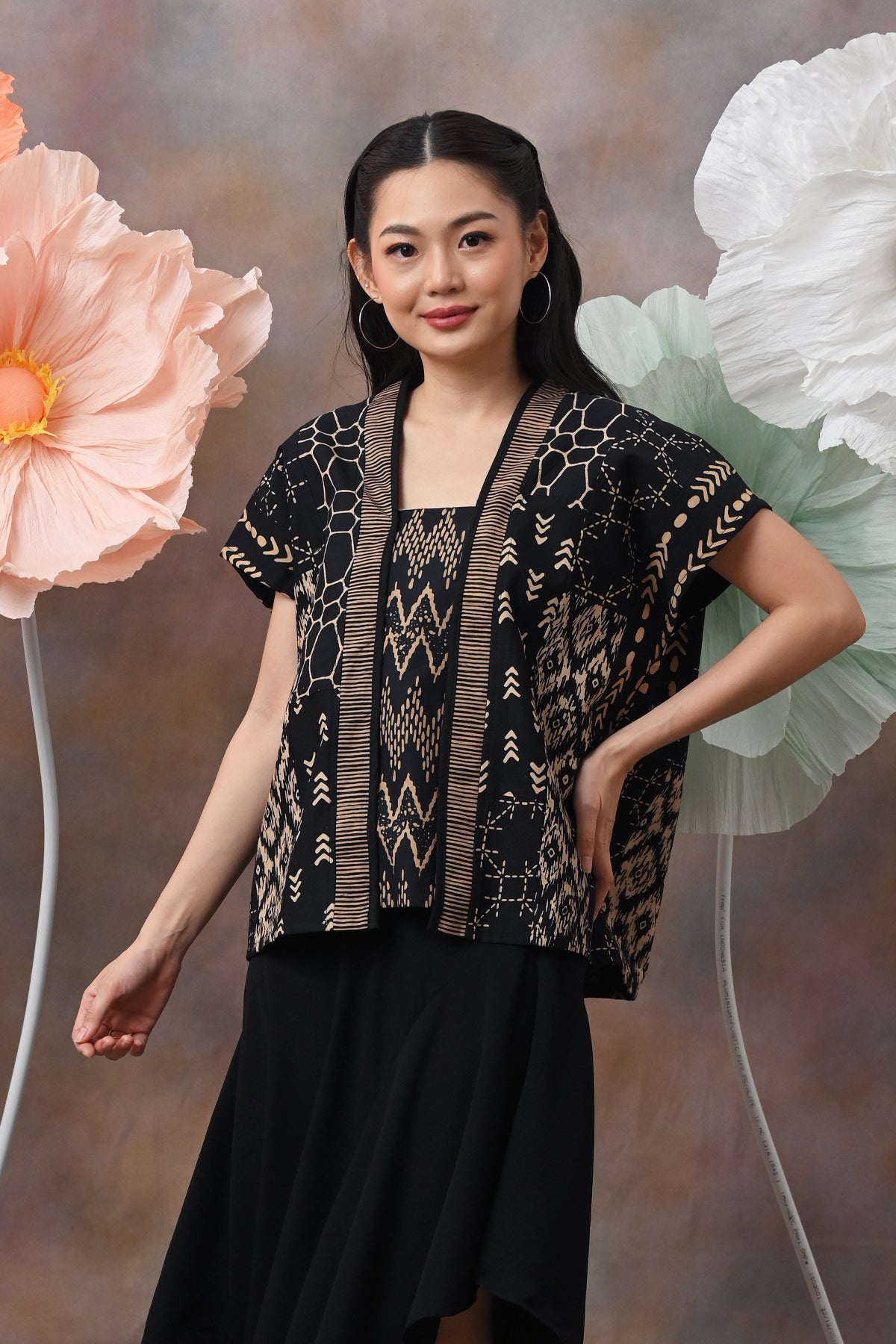 Kebaya Simple Black PART0400