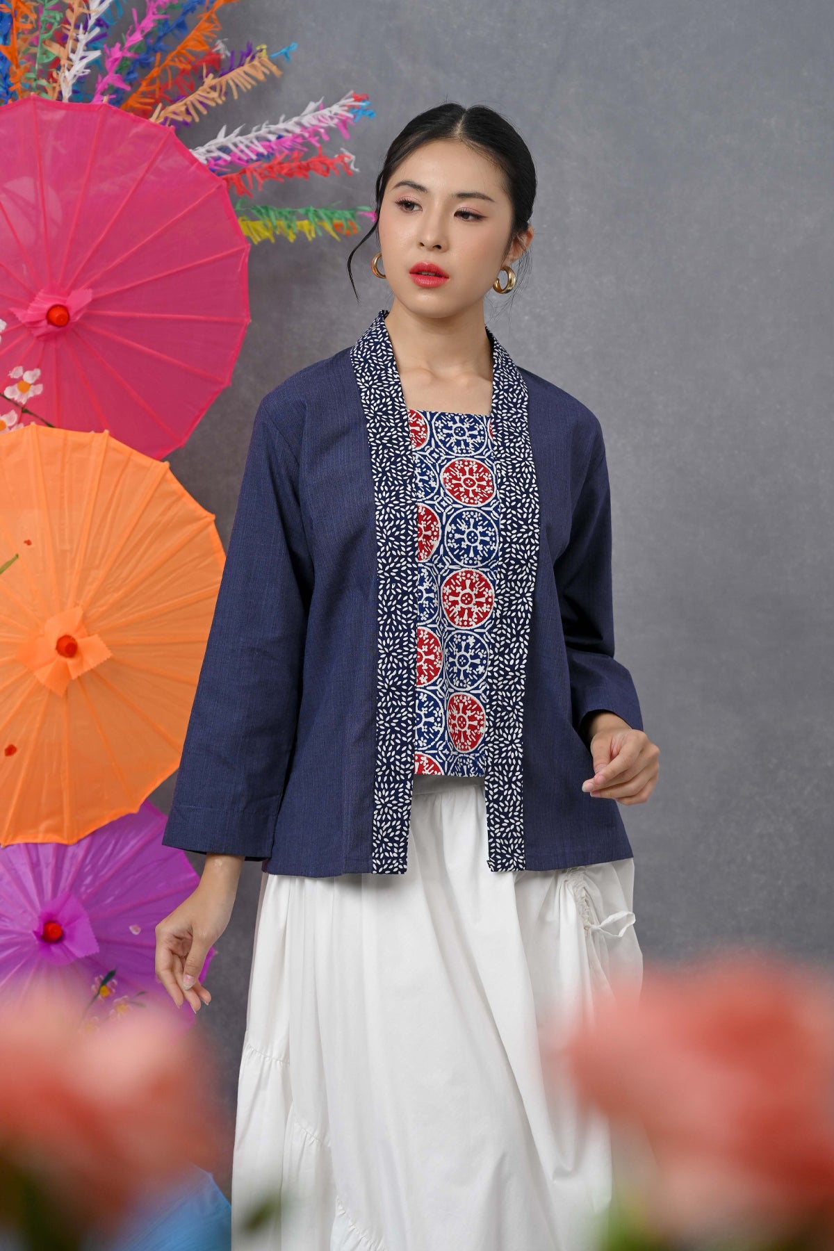 Kebaya Long Navy PART0476