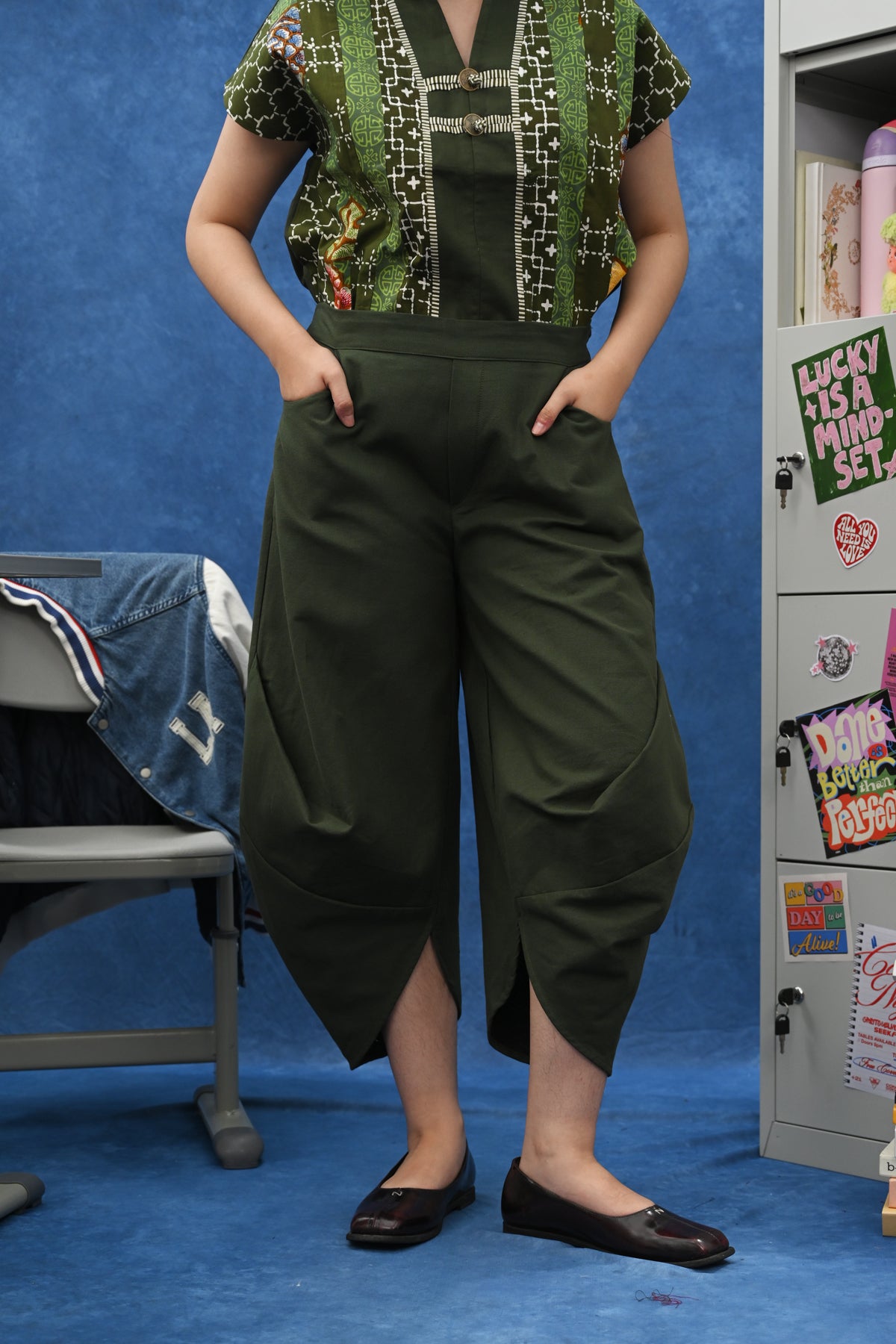 Coral Pants basic Green P0663