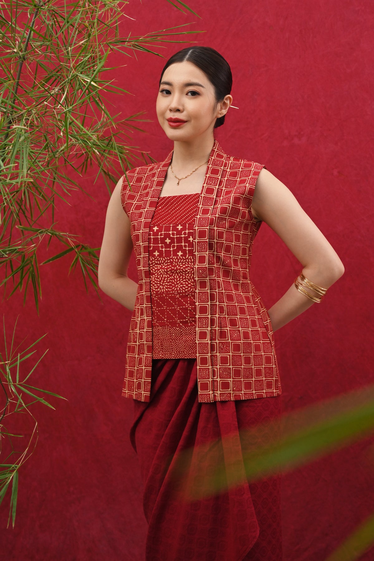 Kebaya Sleeveless Garut CNY T5220