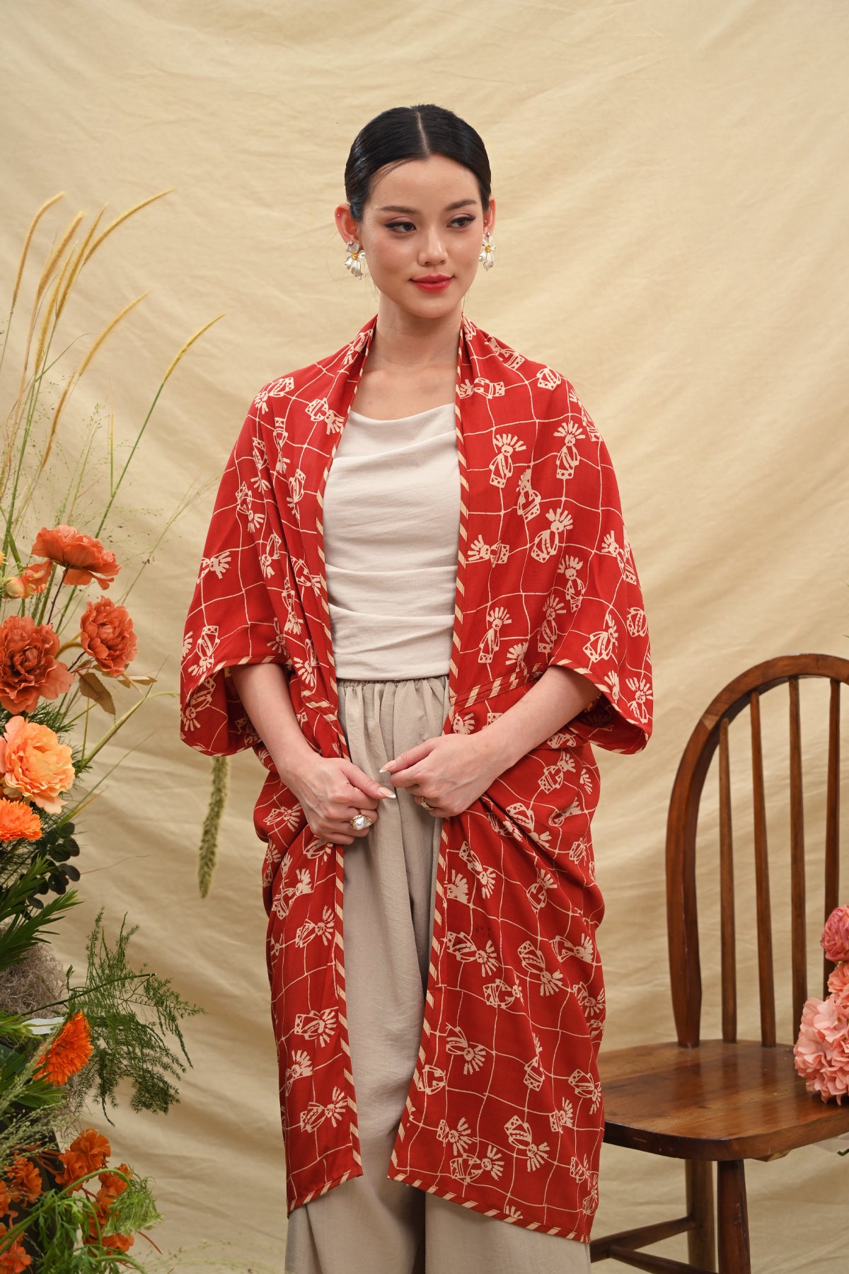 Outer Rayon Orange Betawi T5690