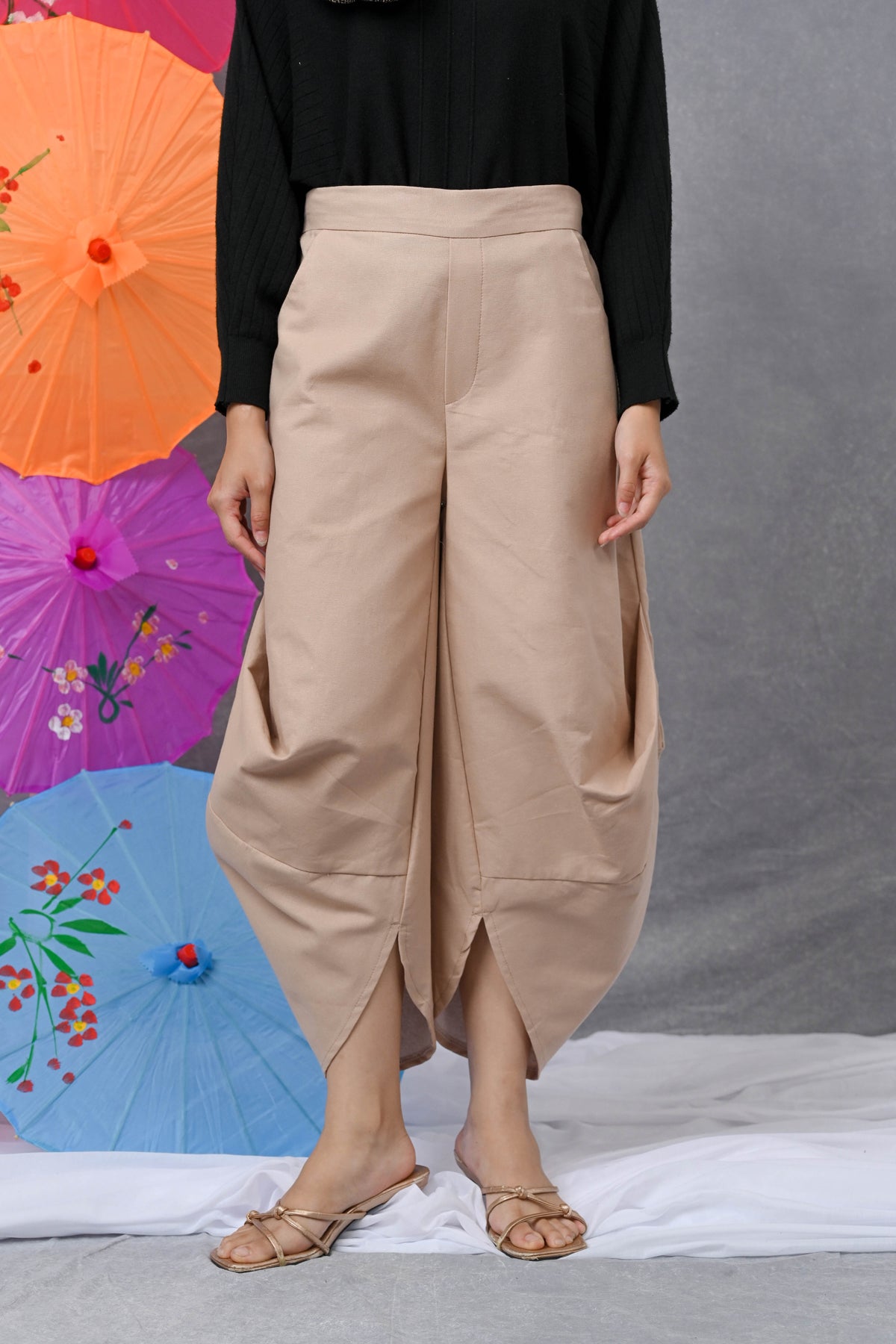 Coral pants Basic Cream P0684