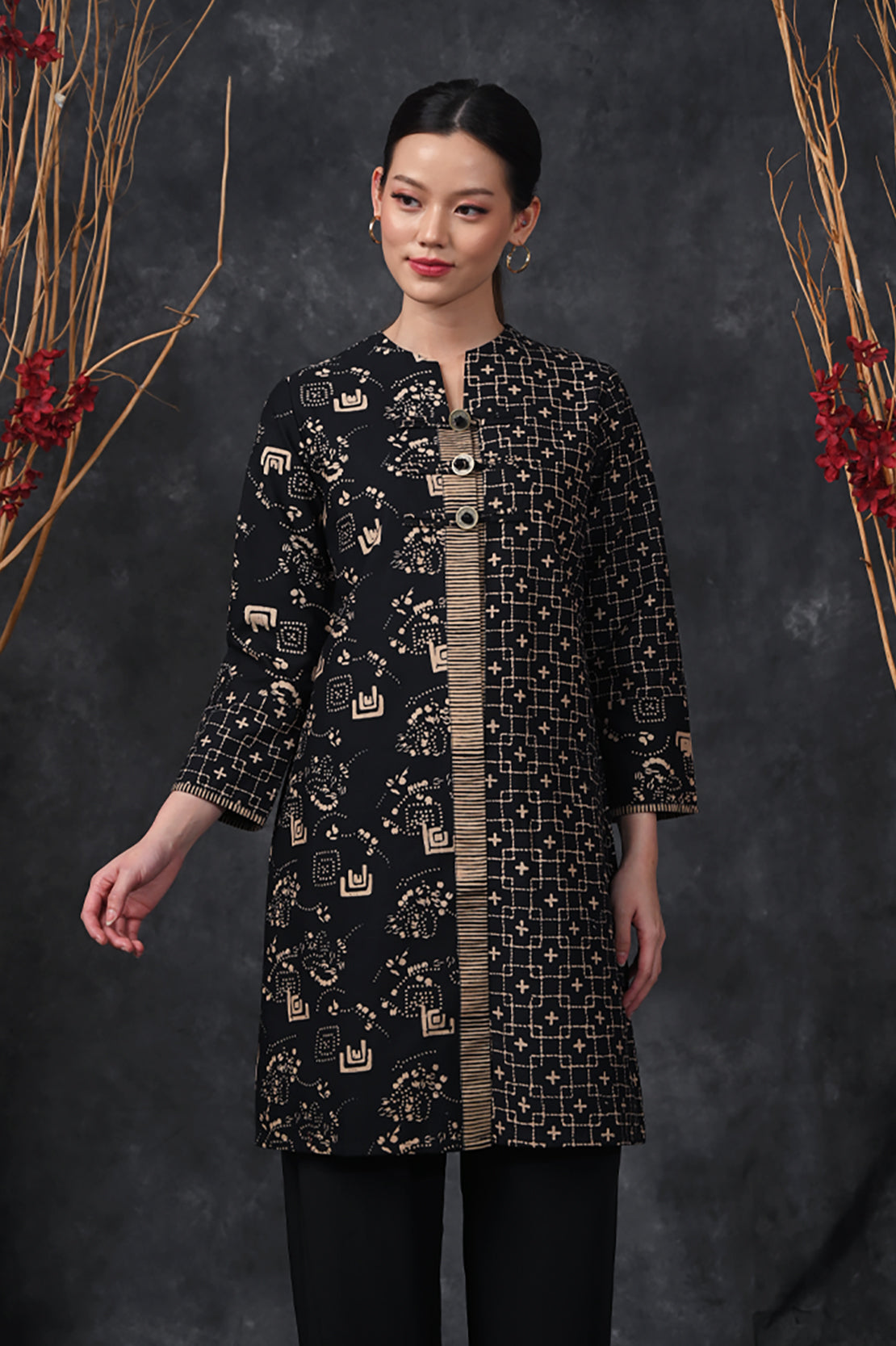 Dress Mixmatch Garut Cemani D0558