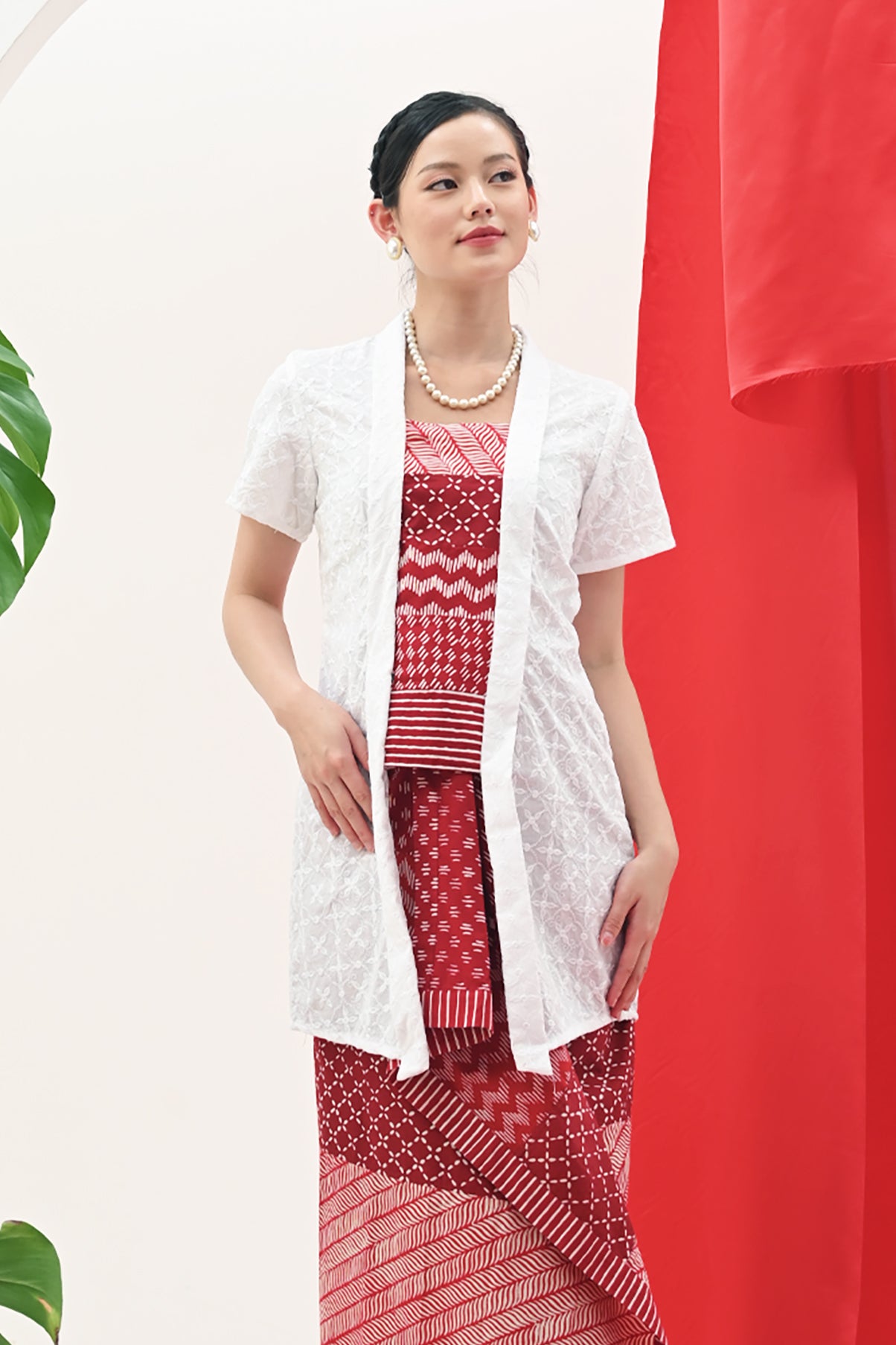 Aling Bordir Merah Putih T3098