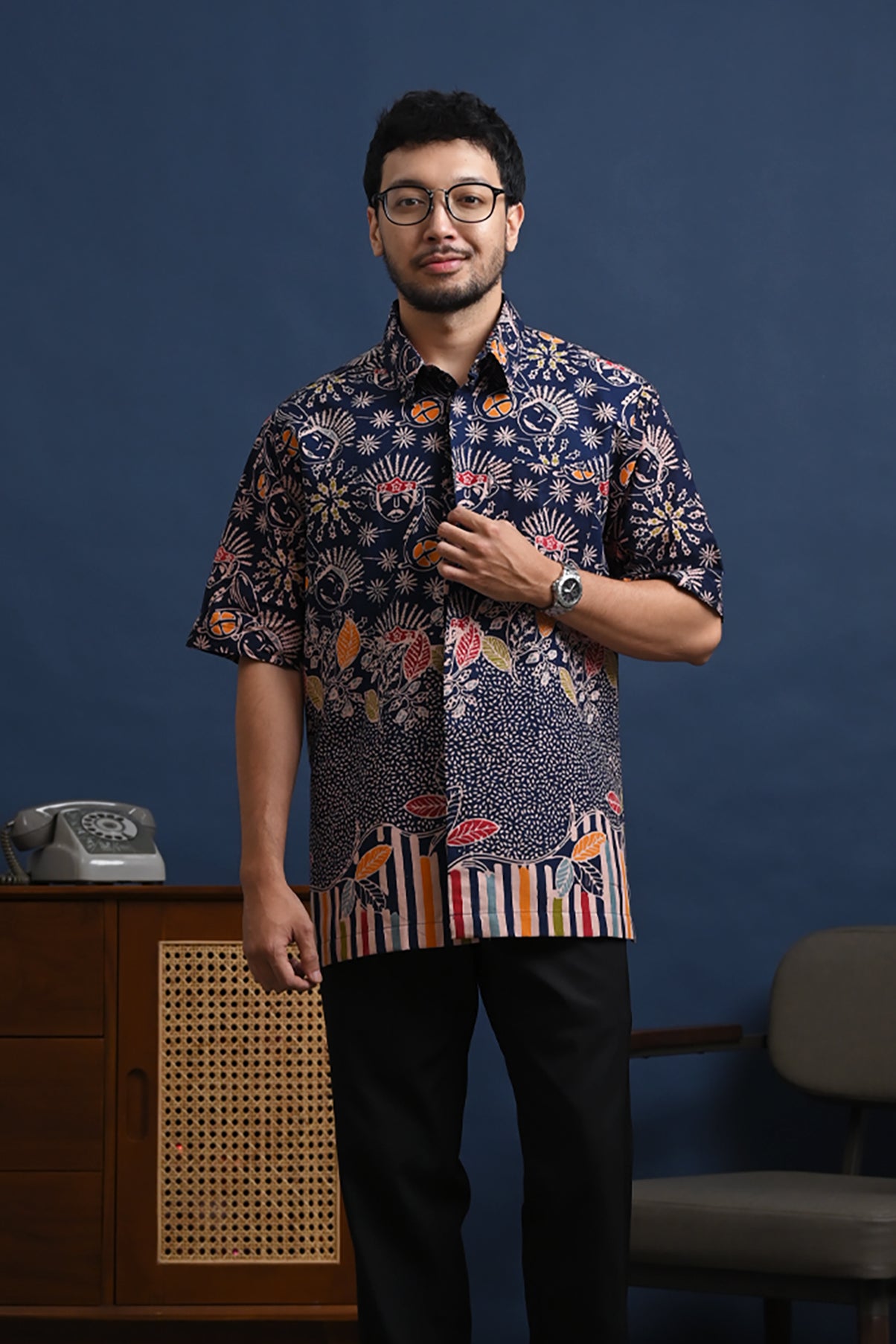 Betawi Blue Short M0303