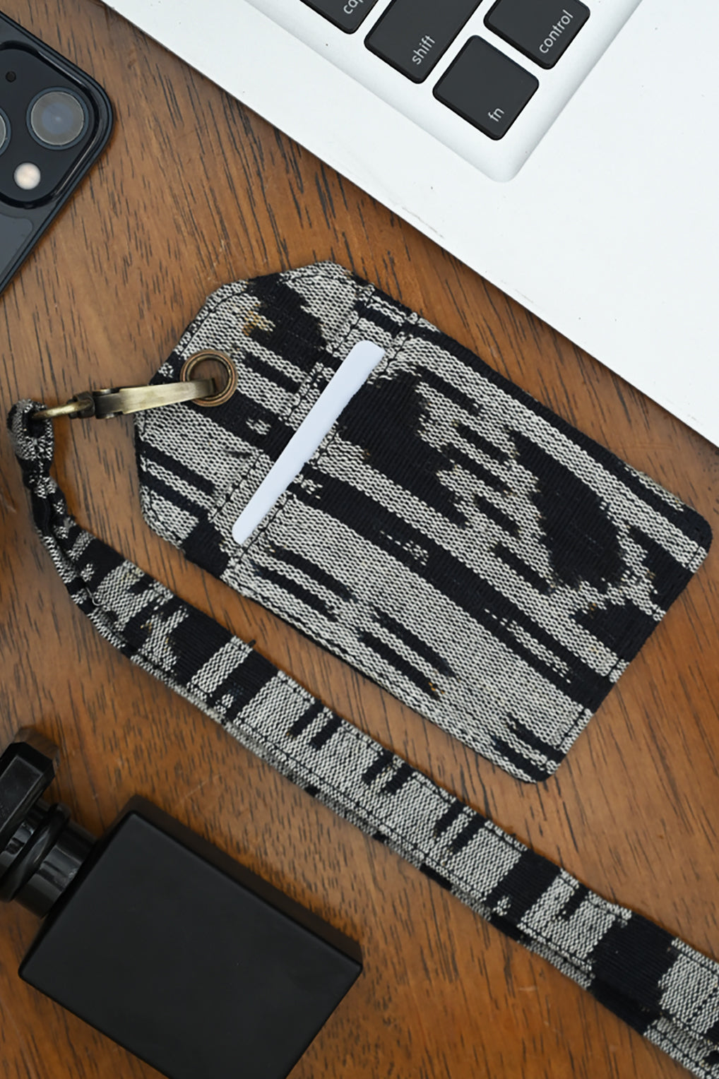 Lanyard Tenun Grey A0055