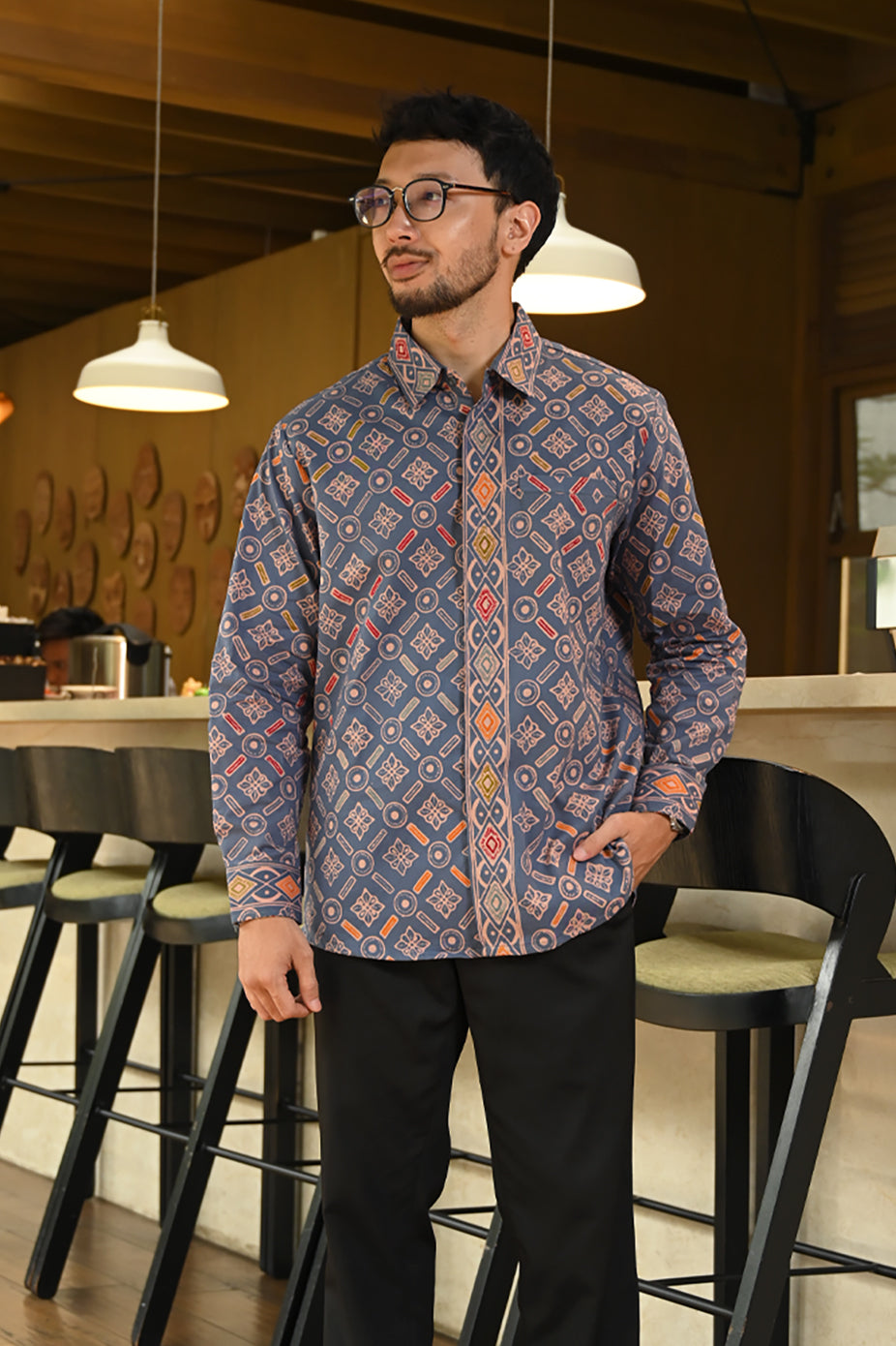 Banara Long Wonogiren Blue L0139