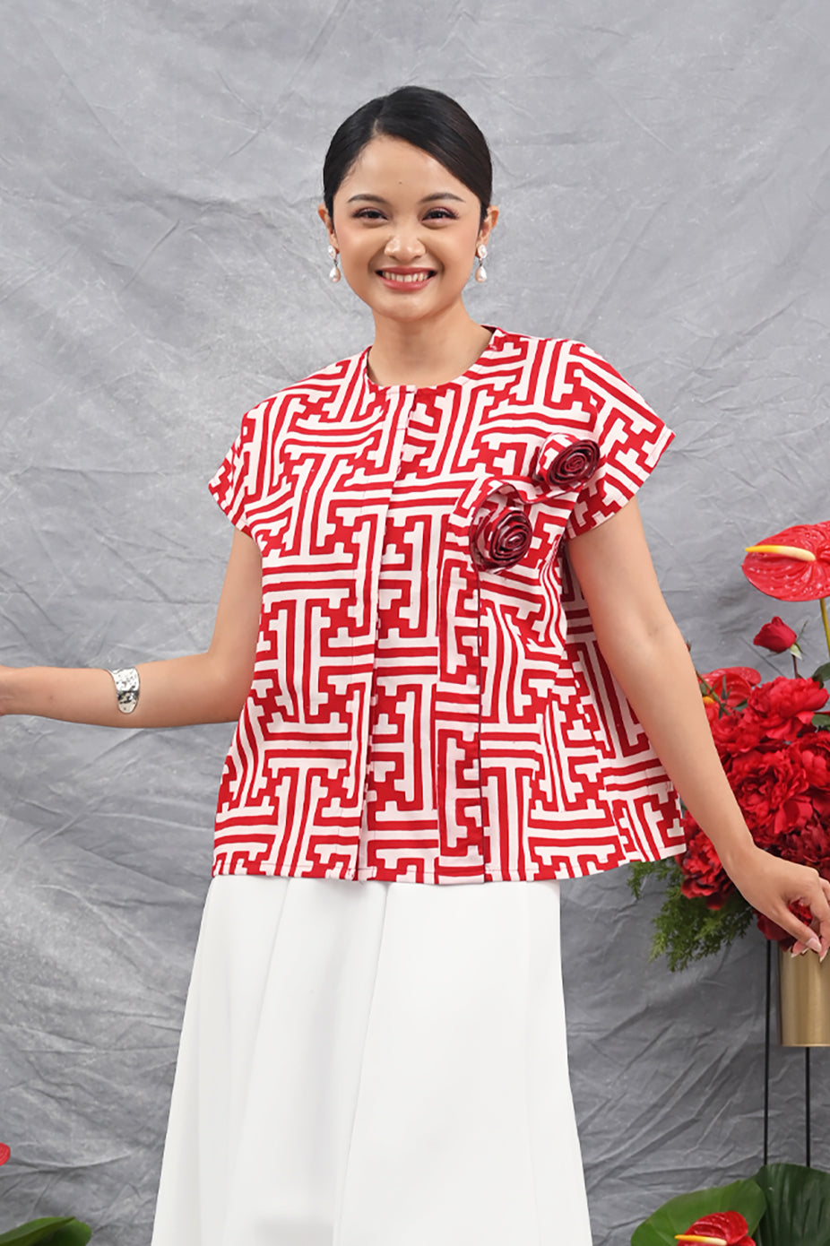 Rose Merah Putih T4473