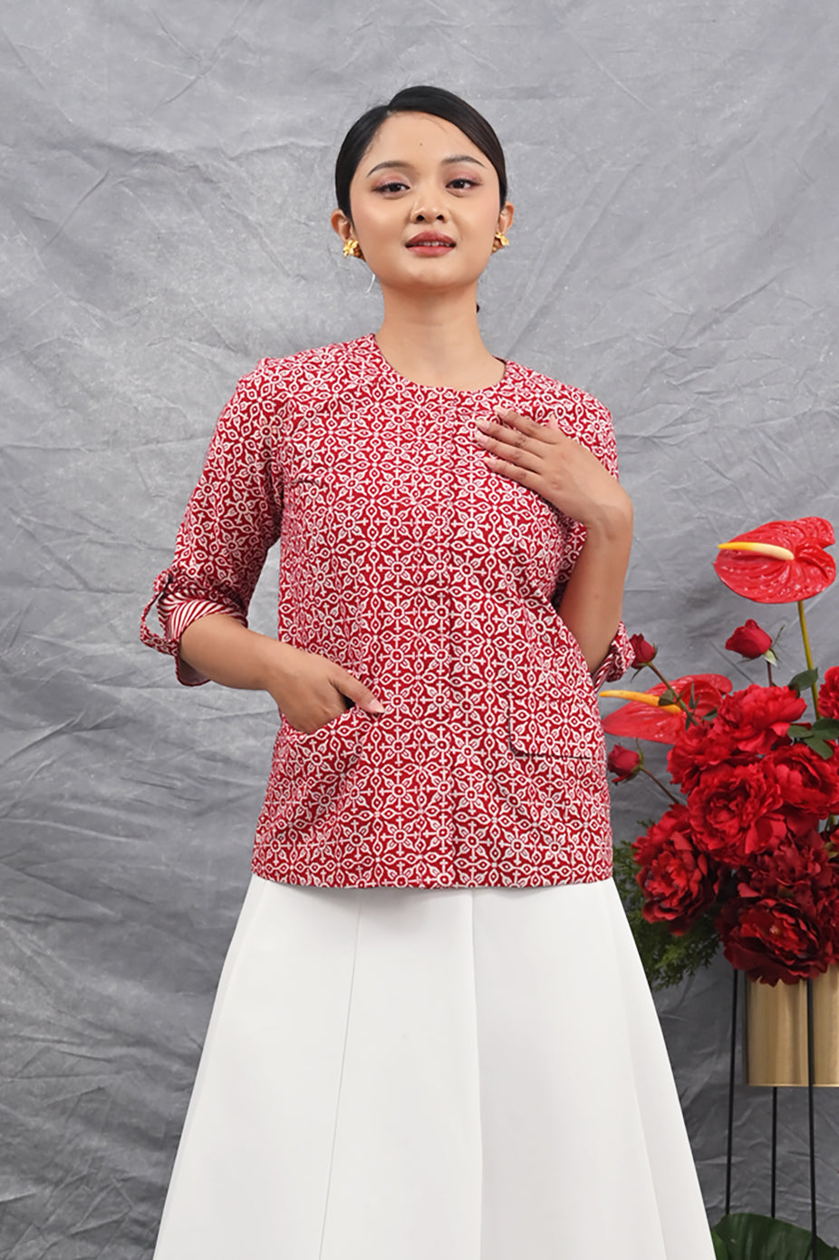 Livia Garut Merah Putih T4485