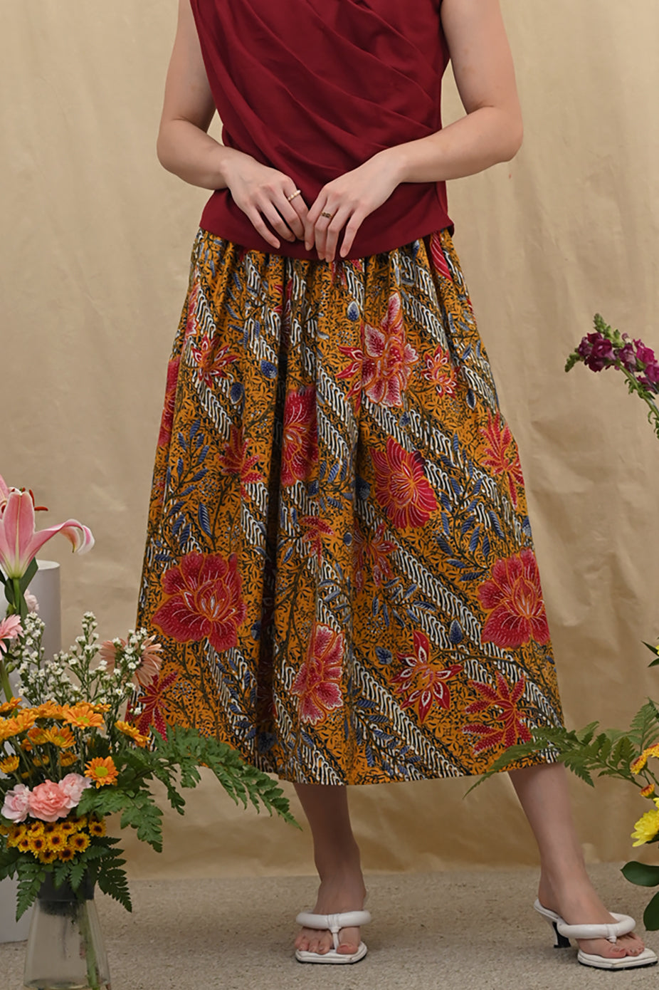 Keke Skirt Encim Yellow P0301