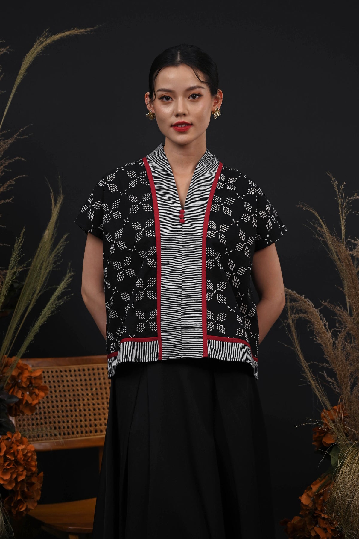 Dhini Sashiko Cemani T6173