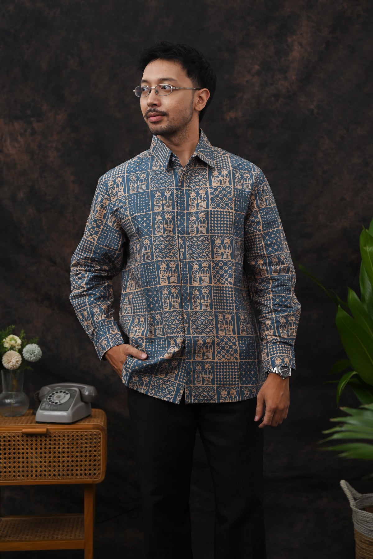 Ondel Betawi Torquoise Long L0195