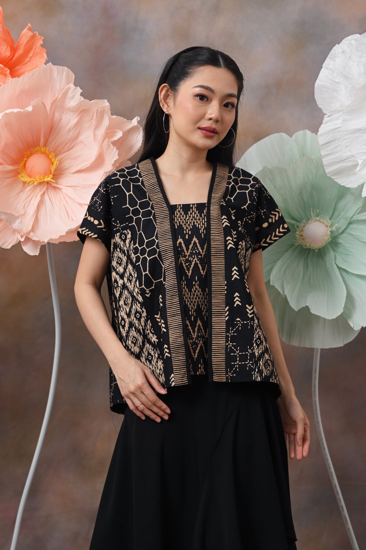 Kebaya Simple Black PART0400