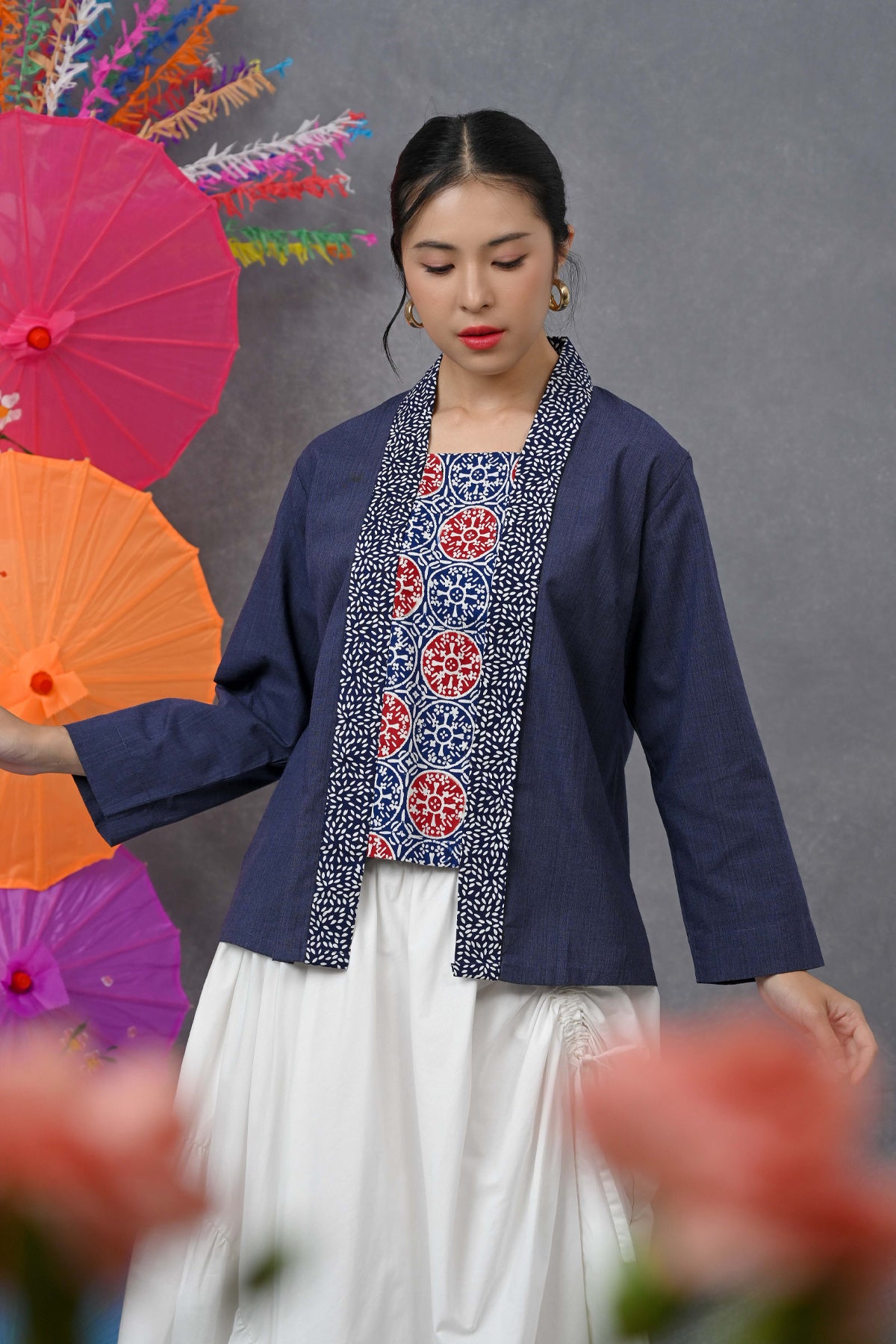 Kebaya Long Navy PART0476