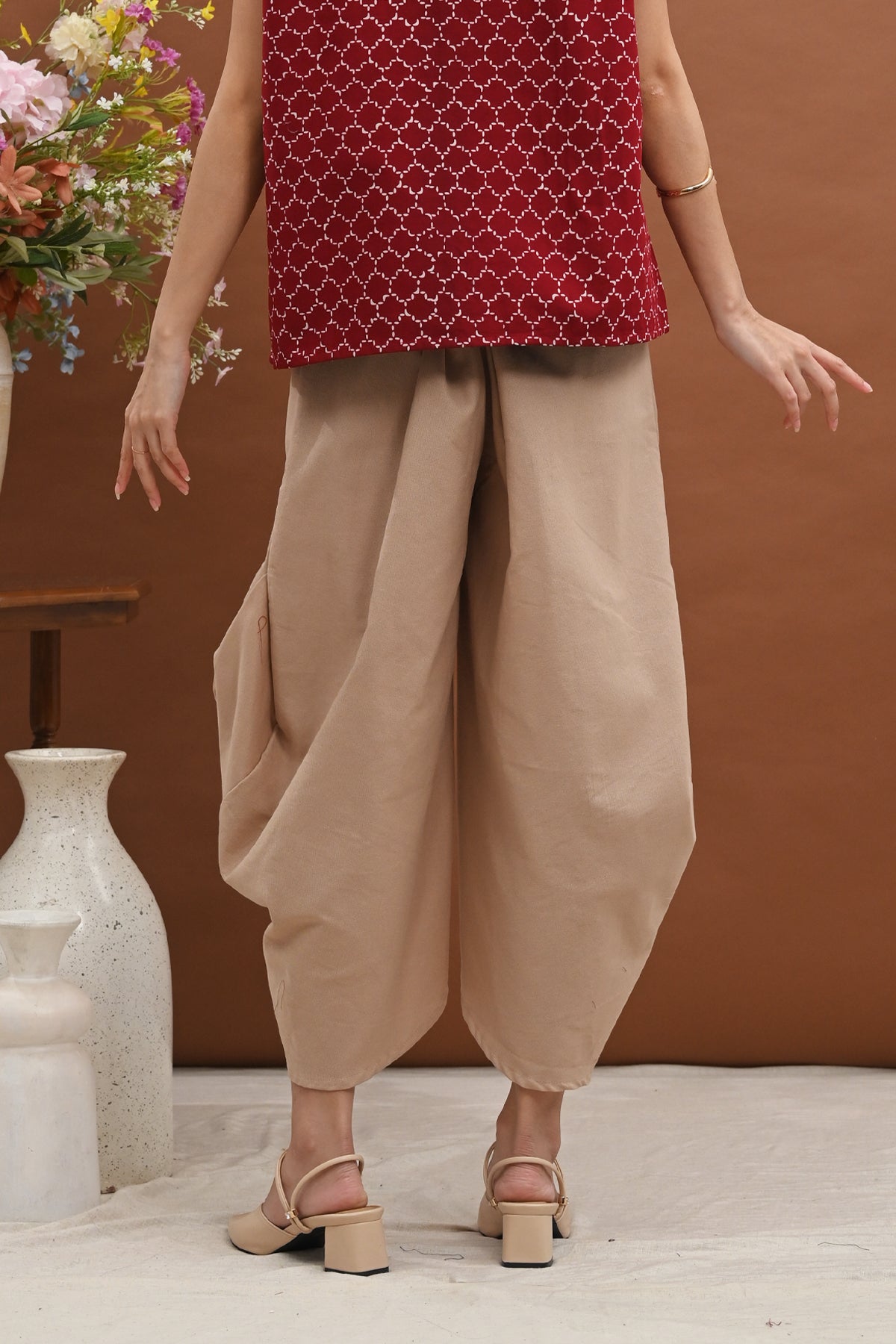 Coral pants Basic Cream P0684