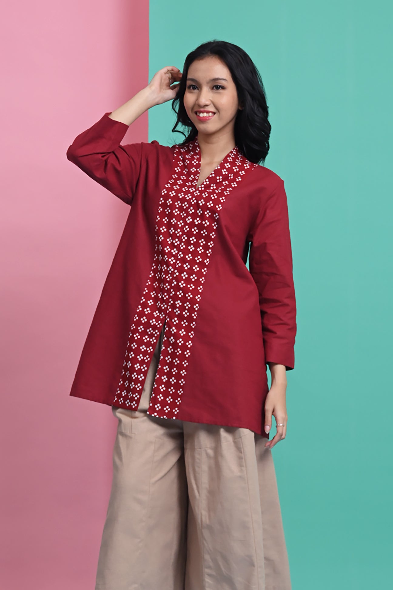 Fitria Red Maroon PART of Mirae PART0290