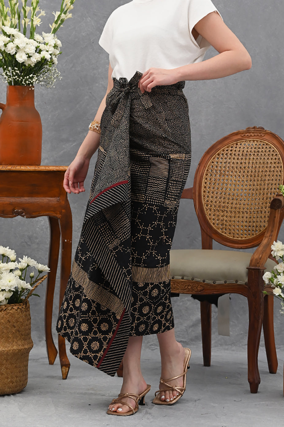 Lilit Skirt Garut Black P0476