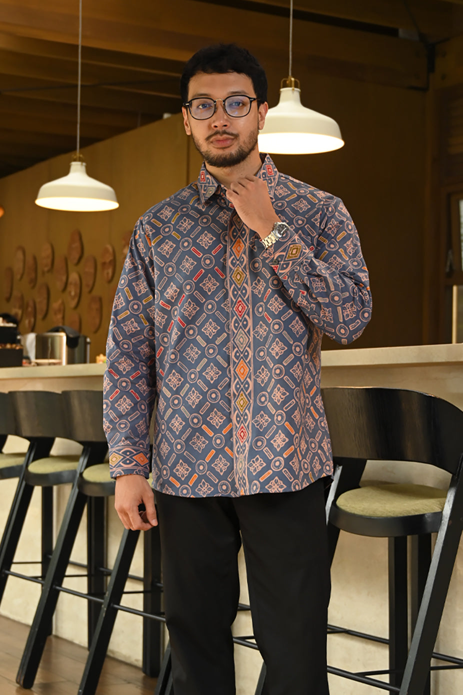 Banara Long Wonogiren Blue L0139