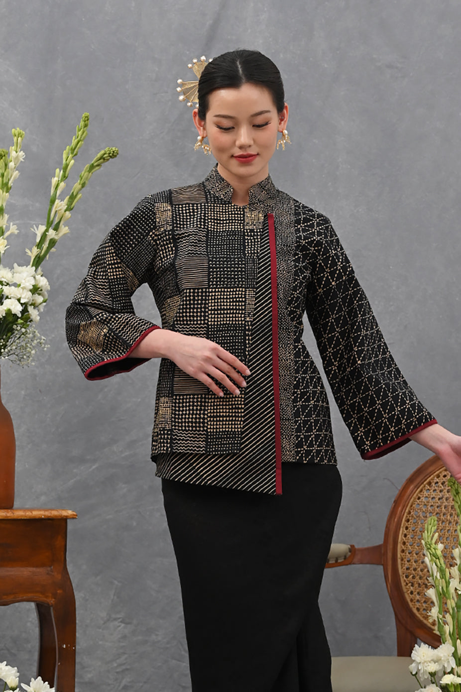 Adisty Long Garut Black T4023