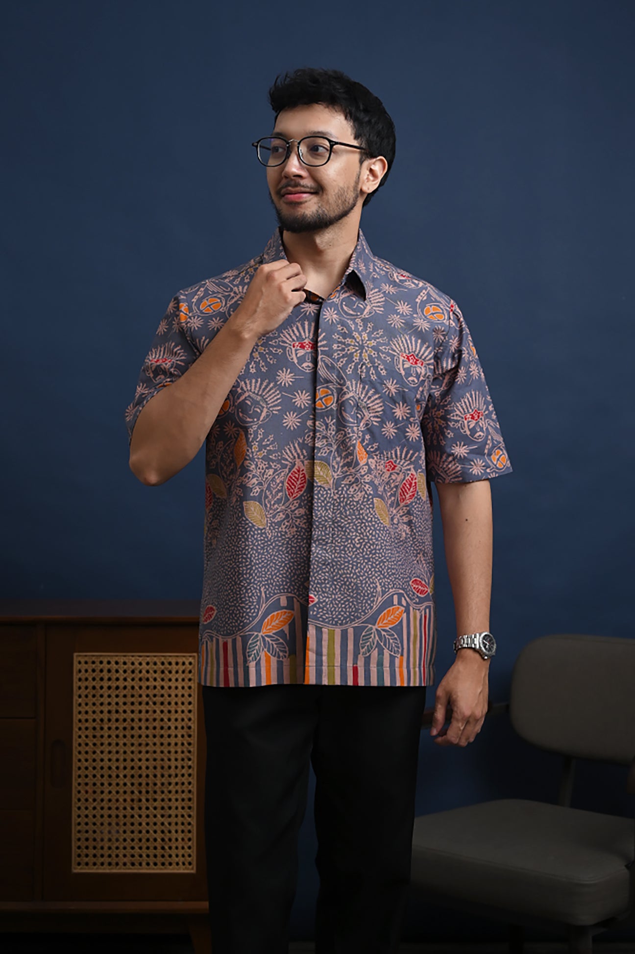 Betawi Grey Short M0306