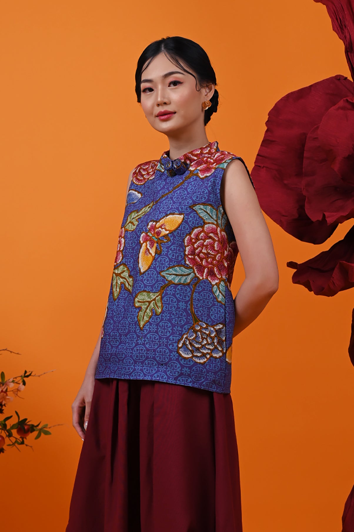 Mawar Encim Sleeveless CNY T3733
