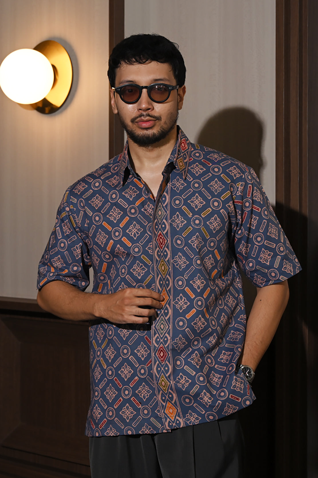 Banara Wonogiren Blue Short M0294