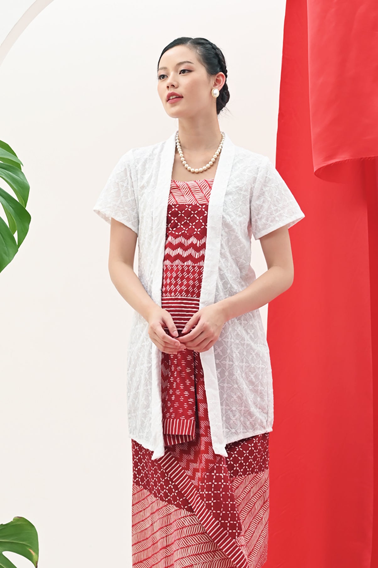 Aling Bordir Merah Putih T3098