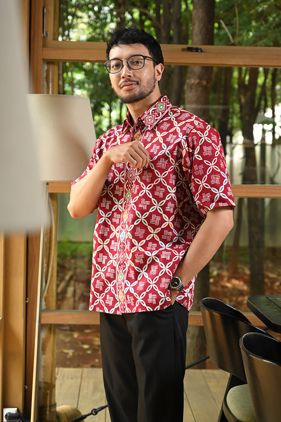 Banara Wonogiren Red Short M0293