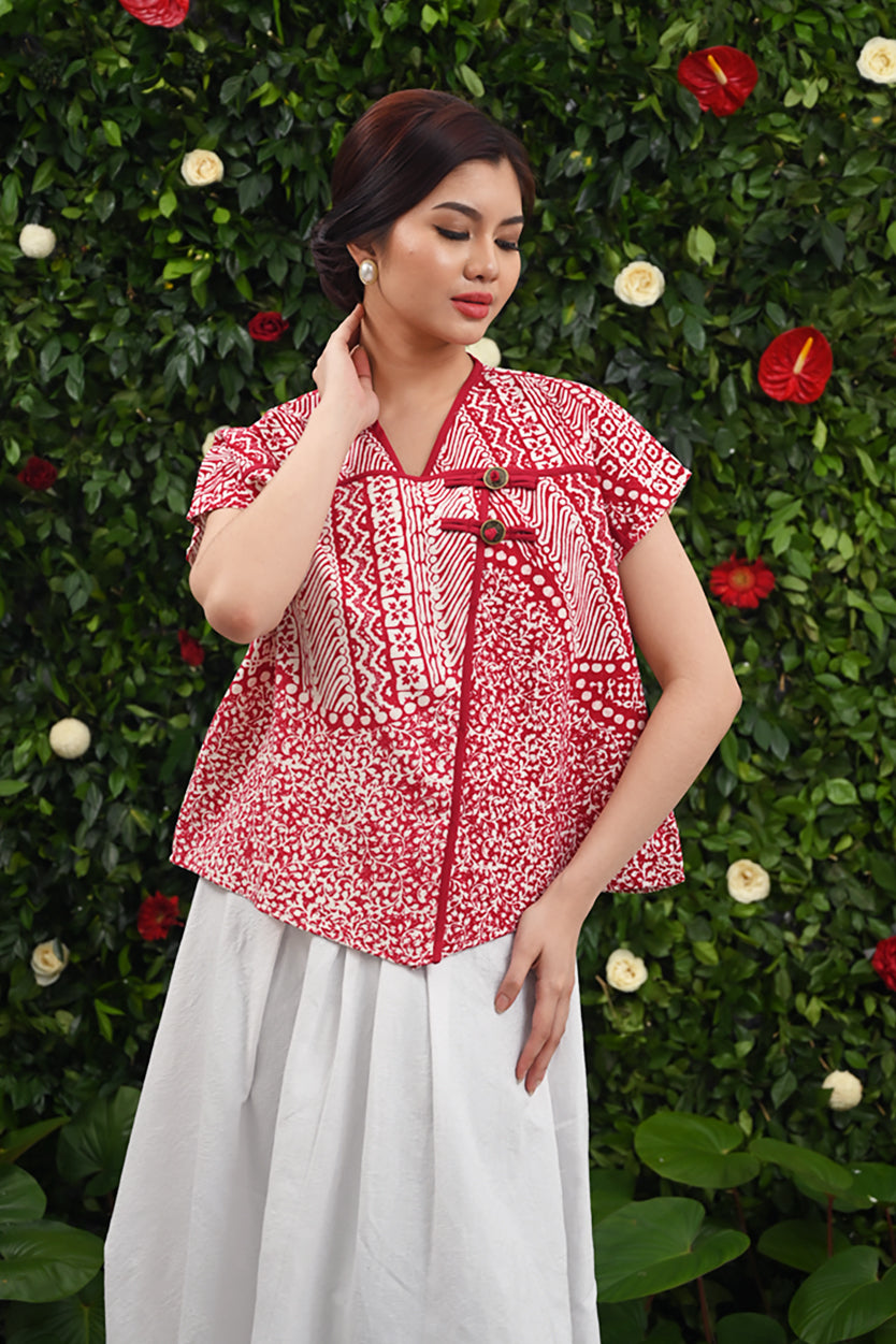 Dhinita Dobi Merah Putih T4446