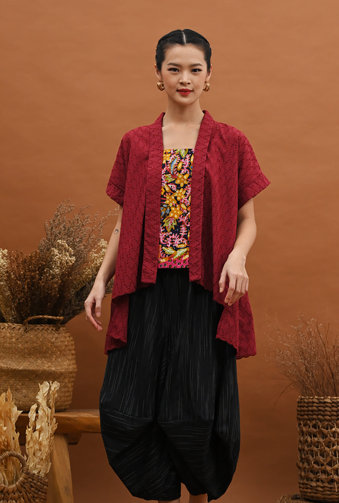 Aquamarine Kartini Red Lasem T2861