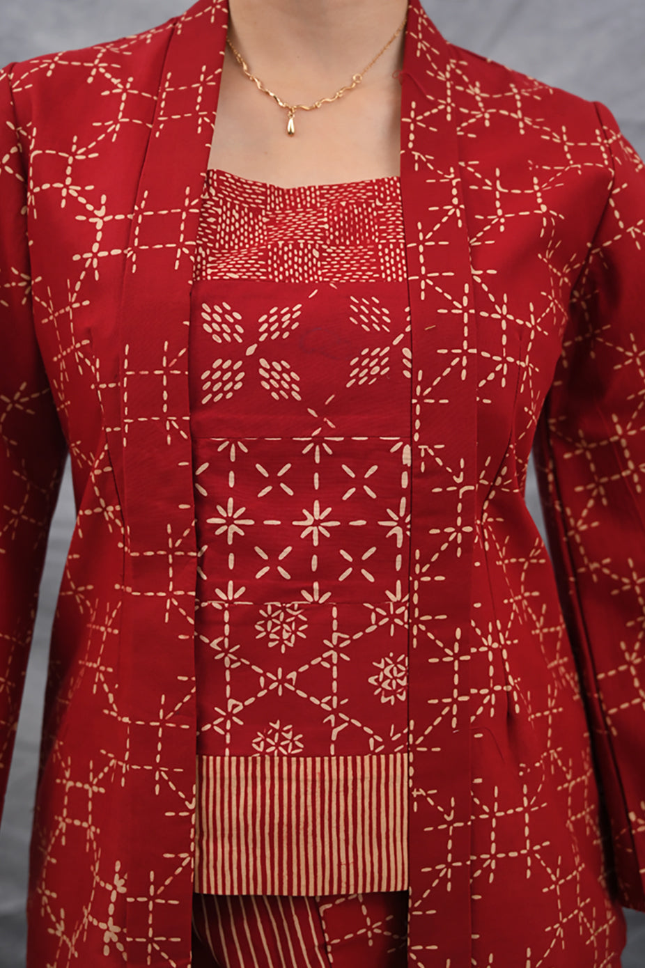 Kebaya Garut Merah T4479