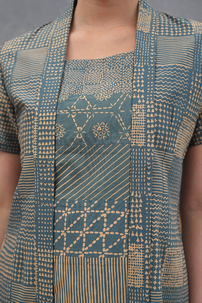 Kebaya Garut Short Blue T4013