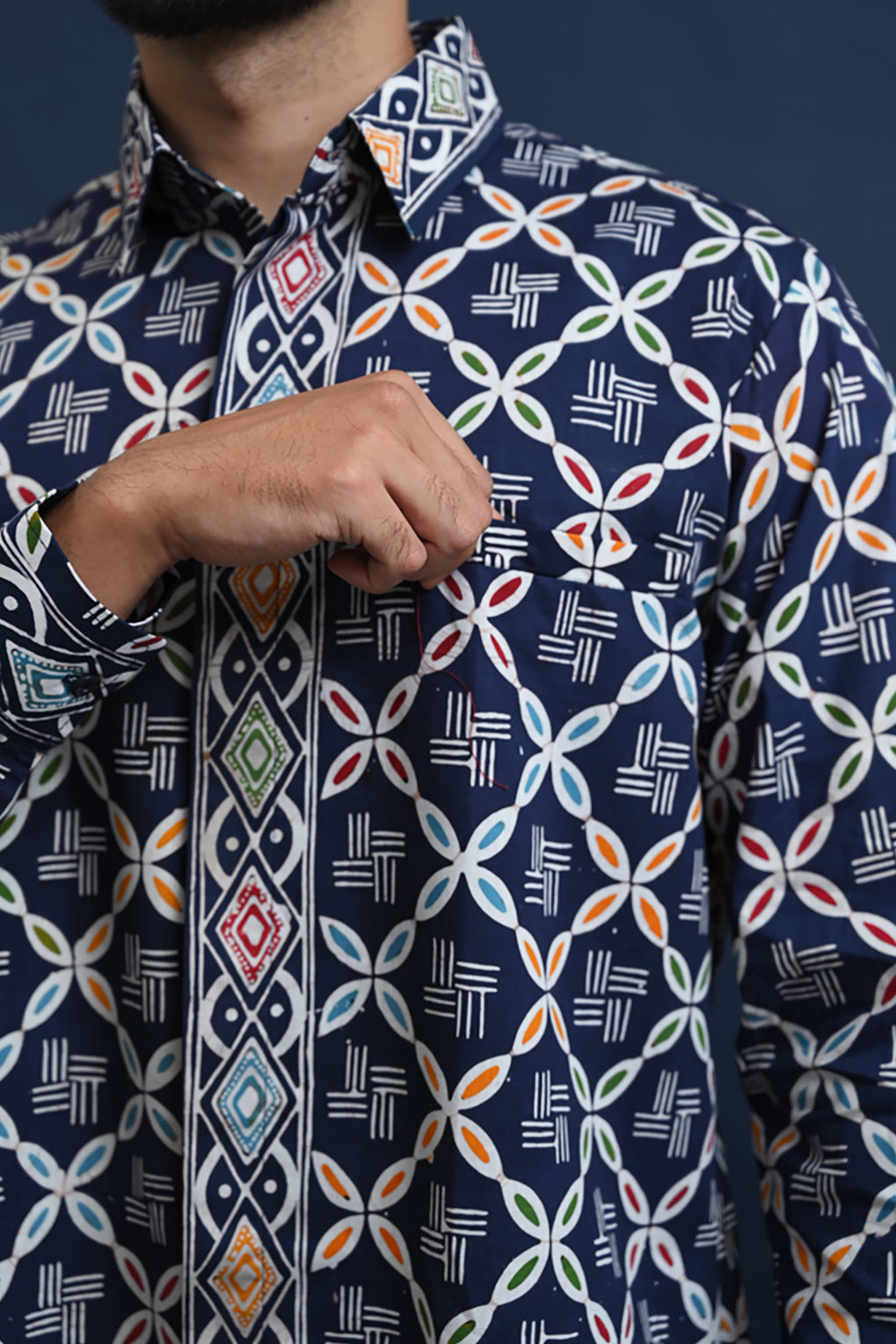 Banara Long Wonogiren Blue L0137