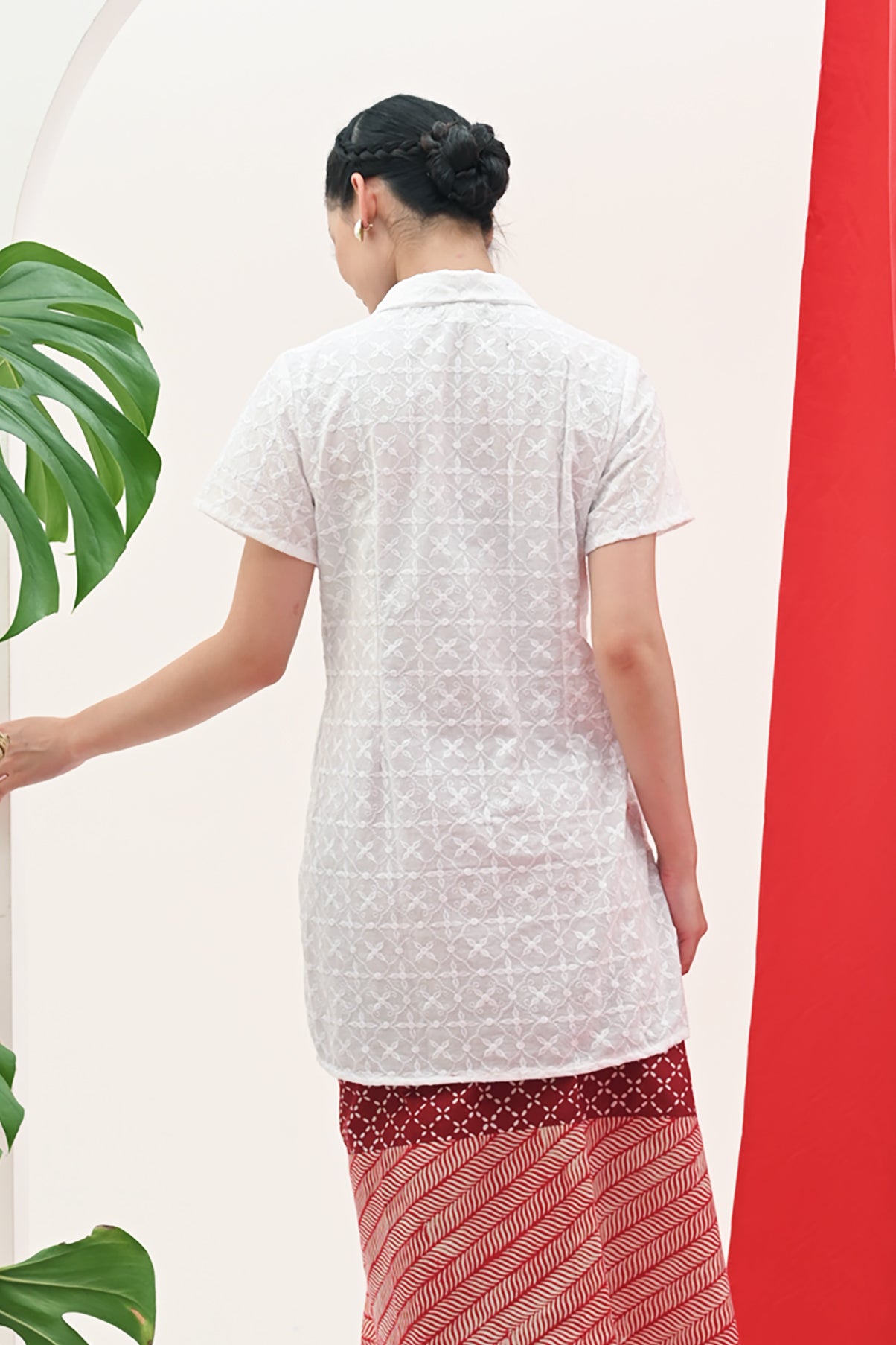 Aling Bordir Merah Putih T3098