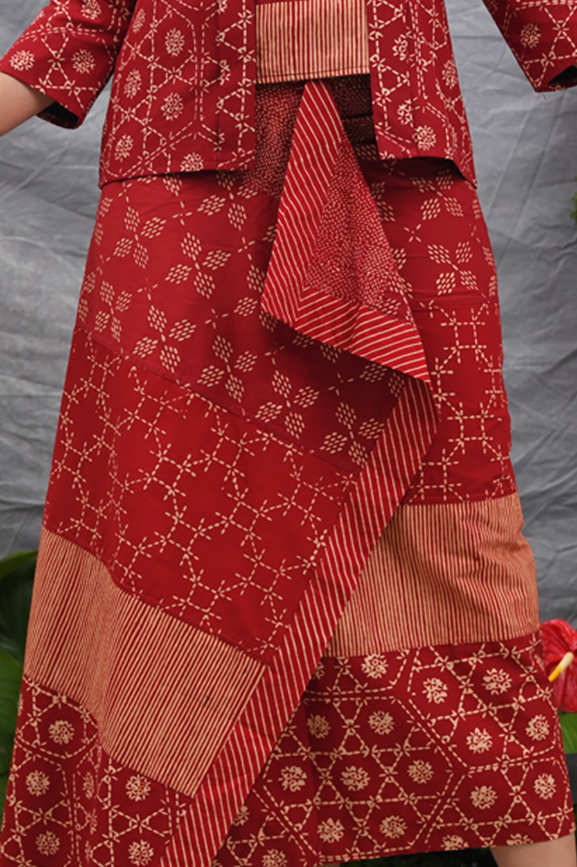 Lilit Skirt Garut Merah P0531