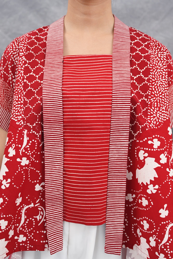 Kebaya Mampang Merah Putih T4540