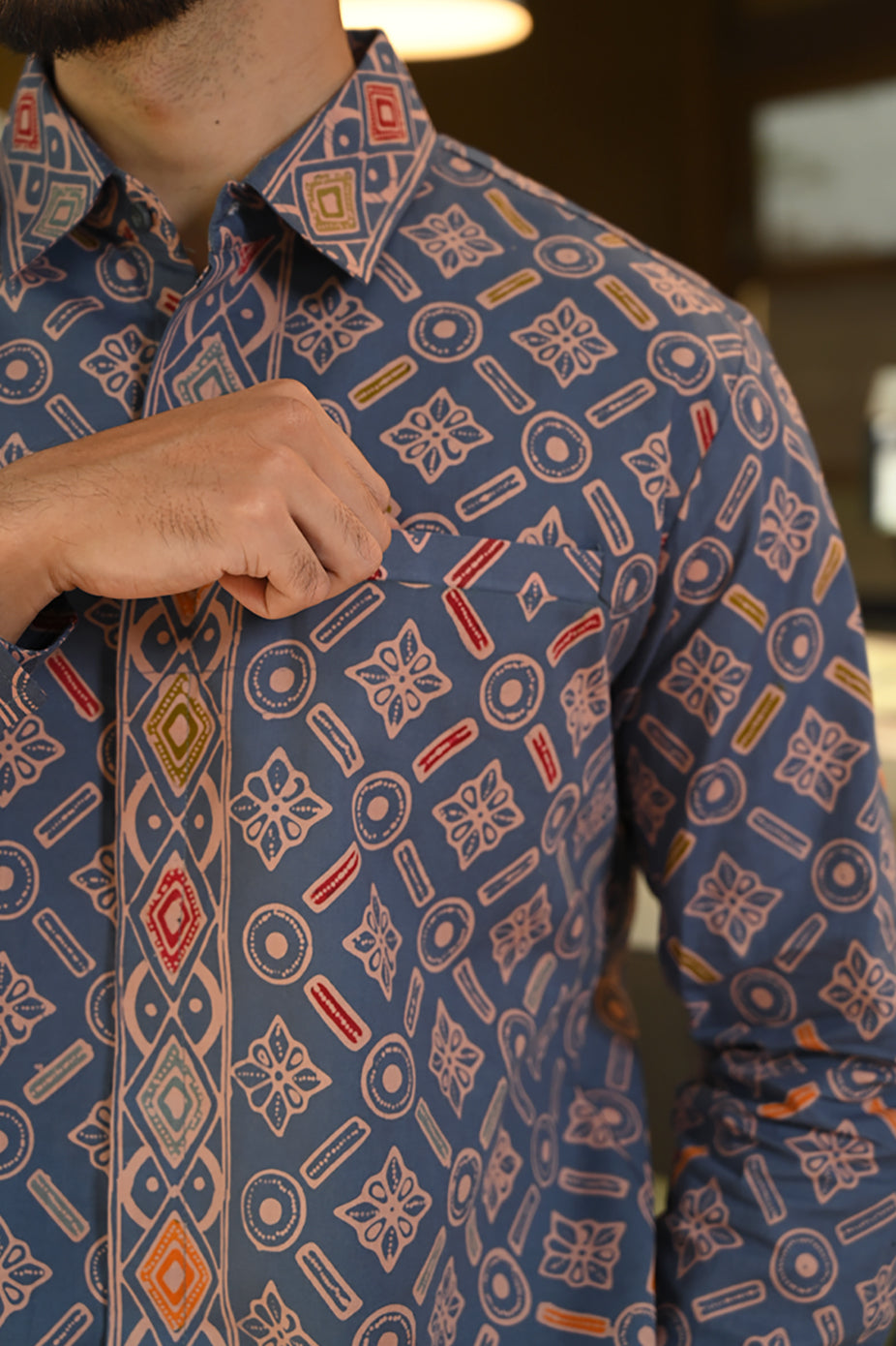 Banara Long Wonogiren Blue L0139