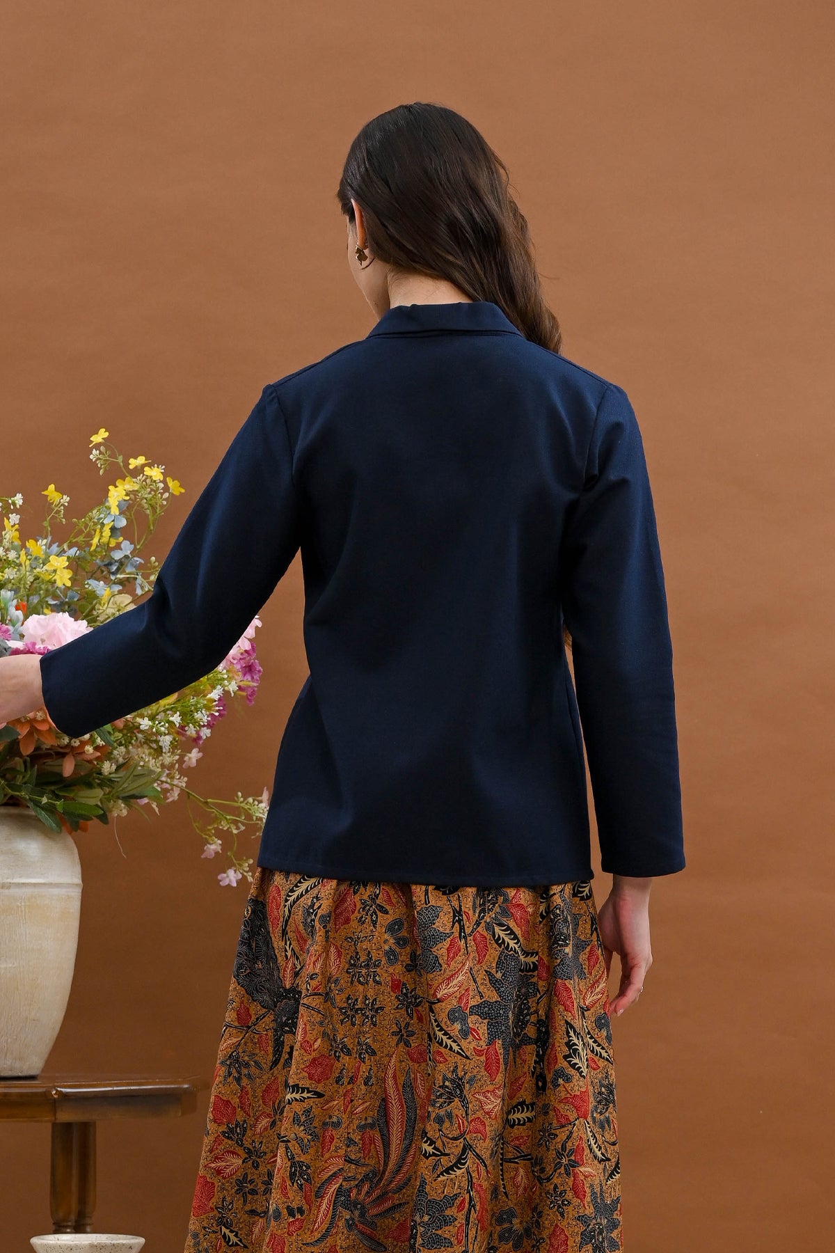 Kebaya Opnaisel Basic Blue T5530