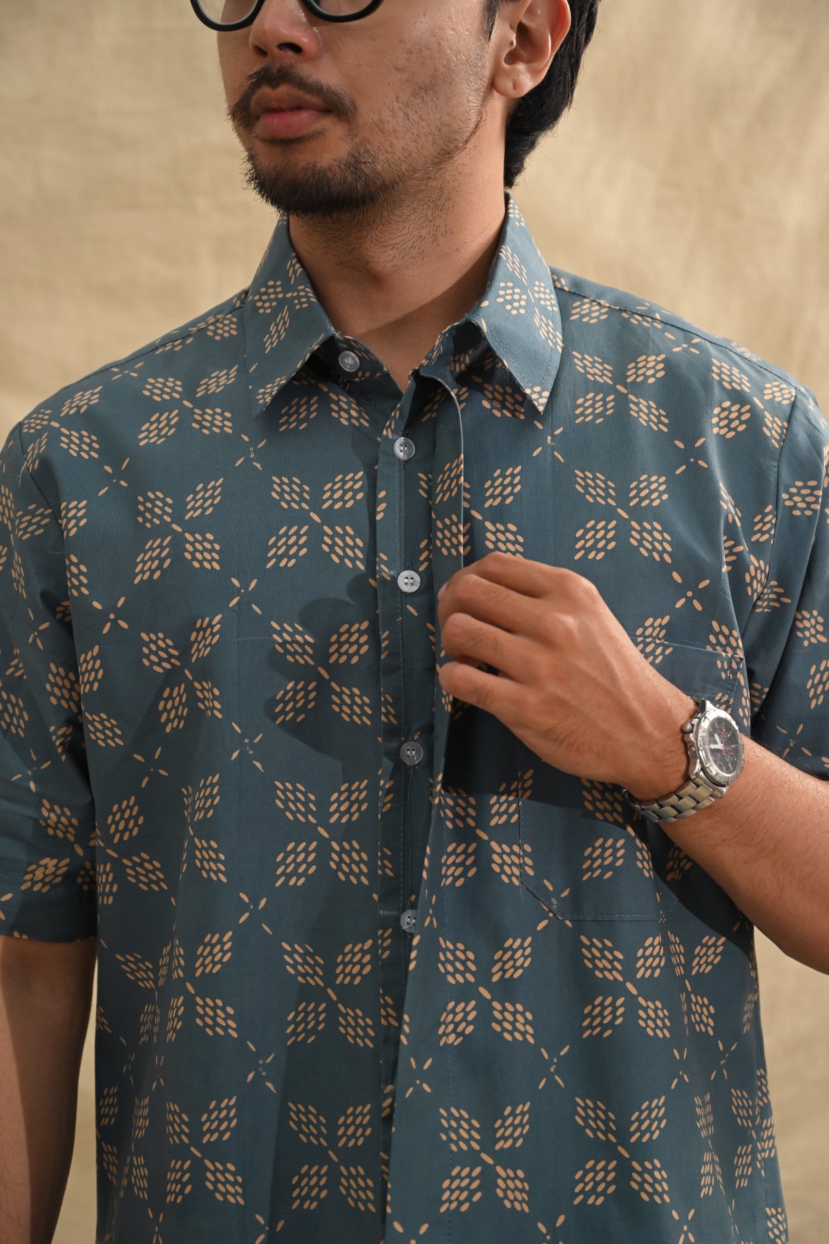 Kawung Harmoni Teal M0354