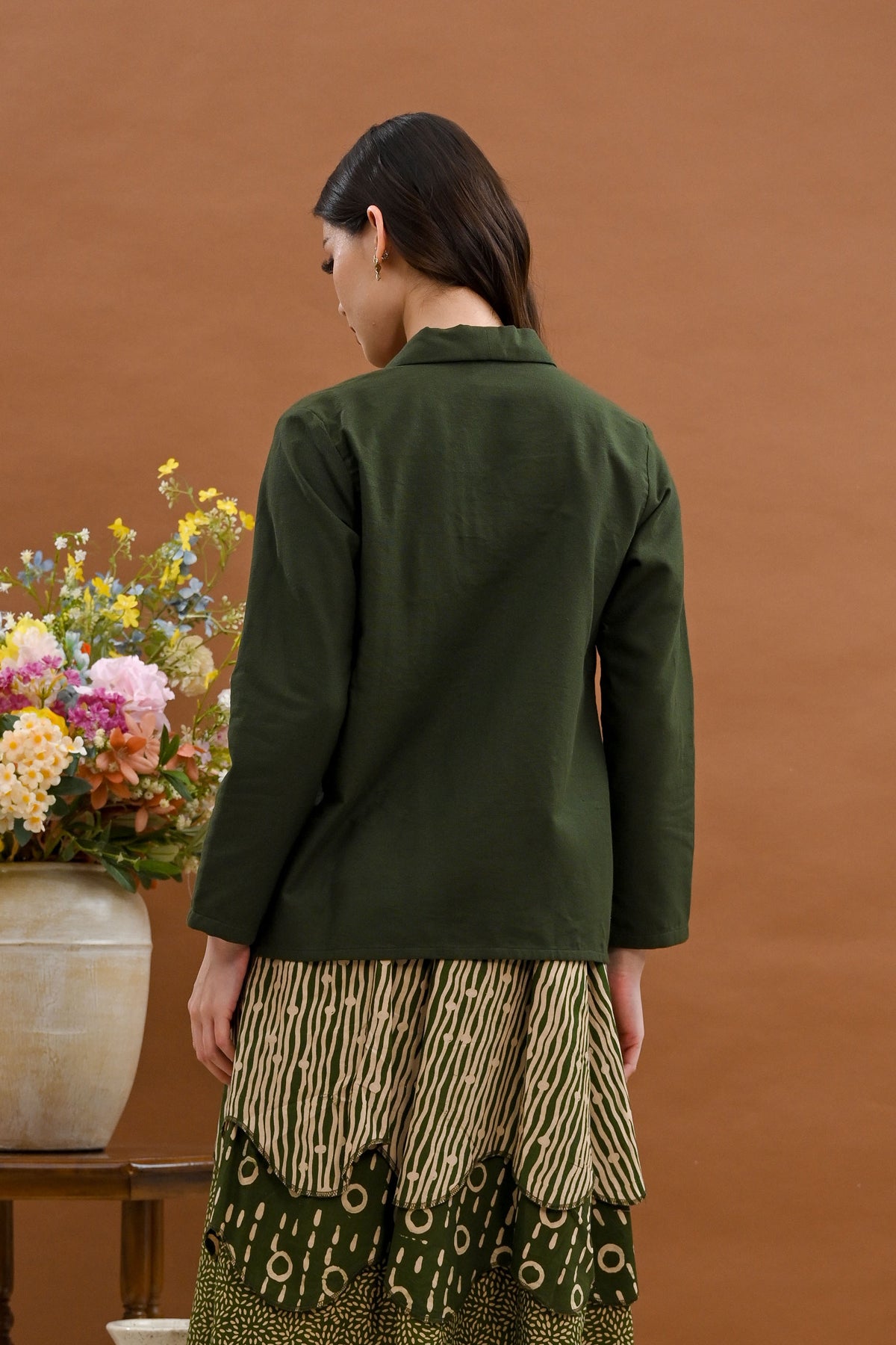 Kebaya Opnaisel Basic Green T5535
