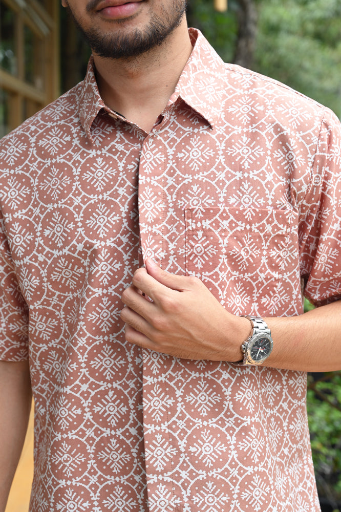 Jlamprang Brown Short M0309