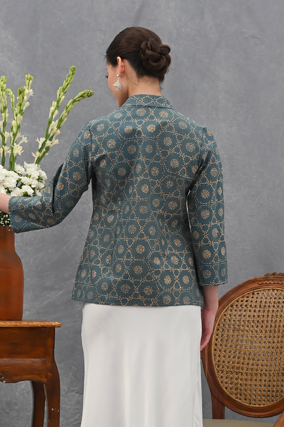 Kebaya Garut Long Blue T4012