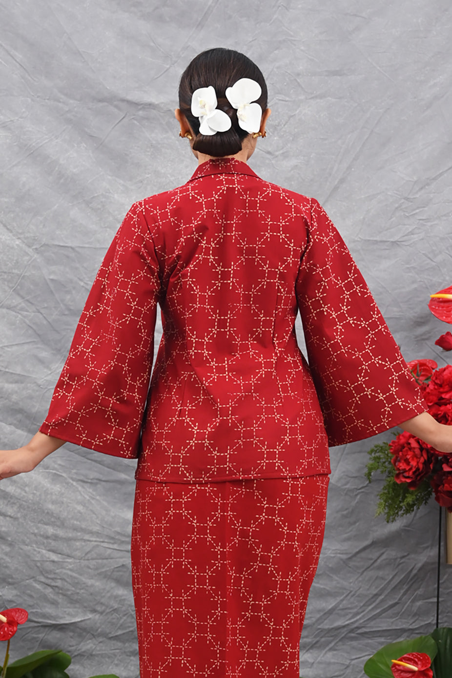 Kebaya Garut Merah T4479