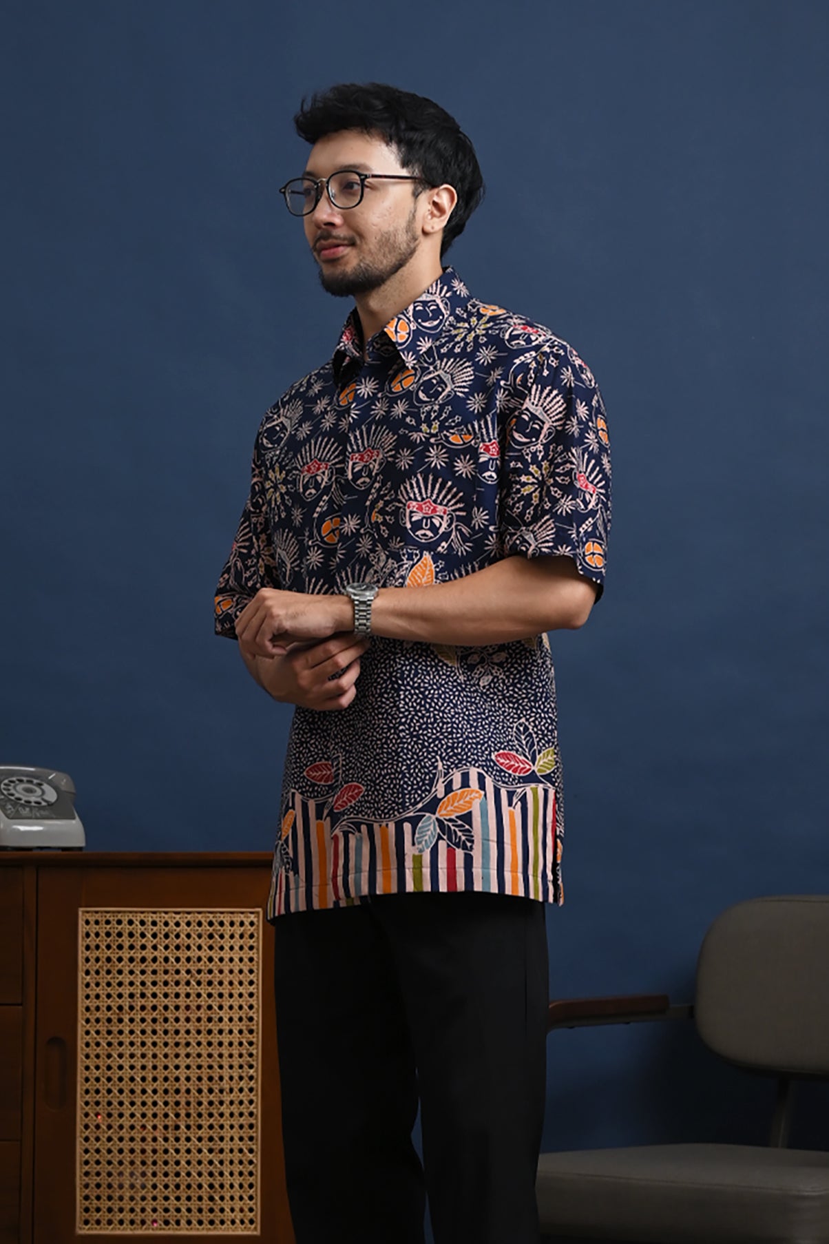 Betawi Blue Short M0303