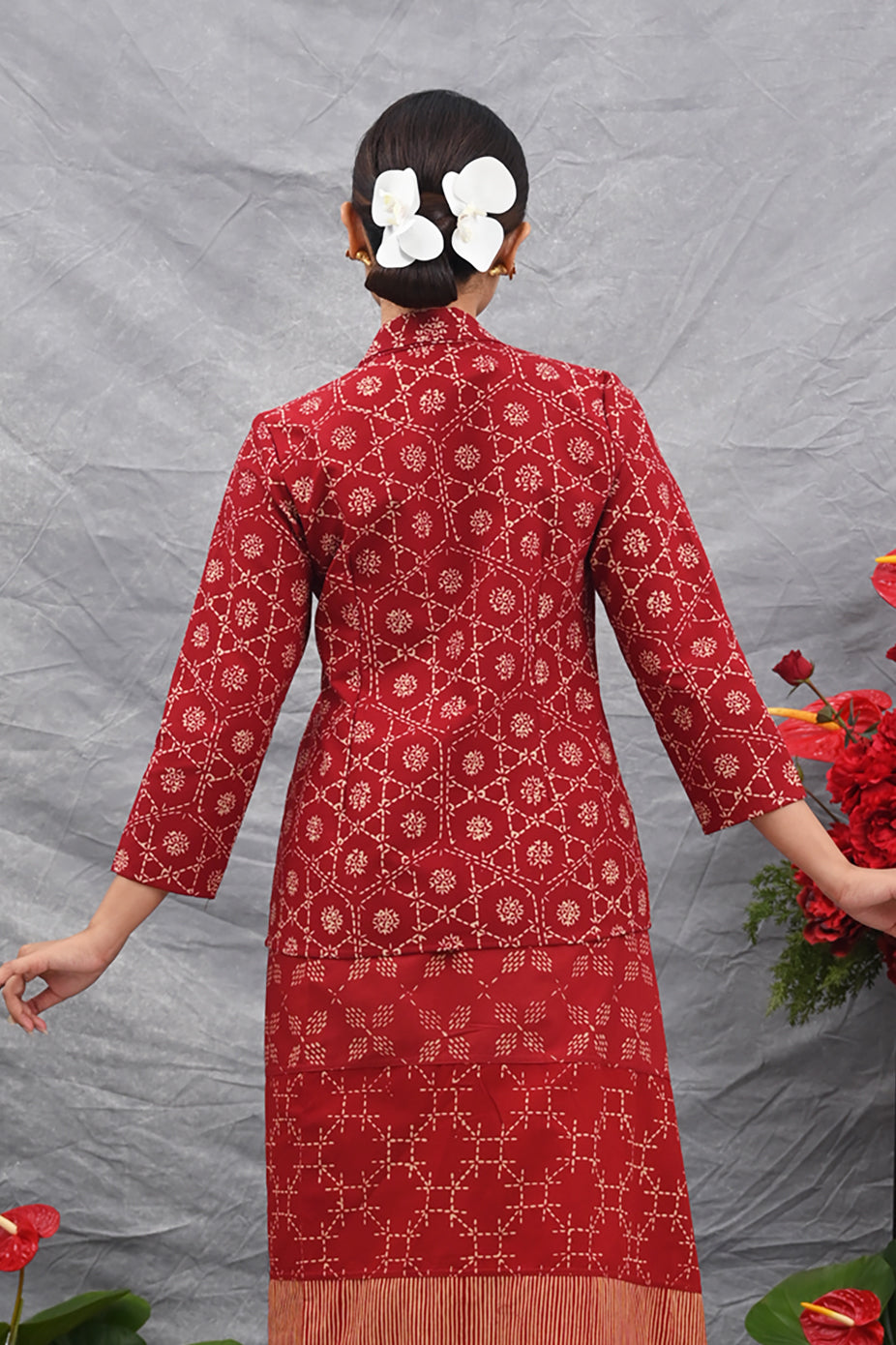 Kebaya Garut Merah T4511