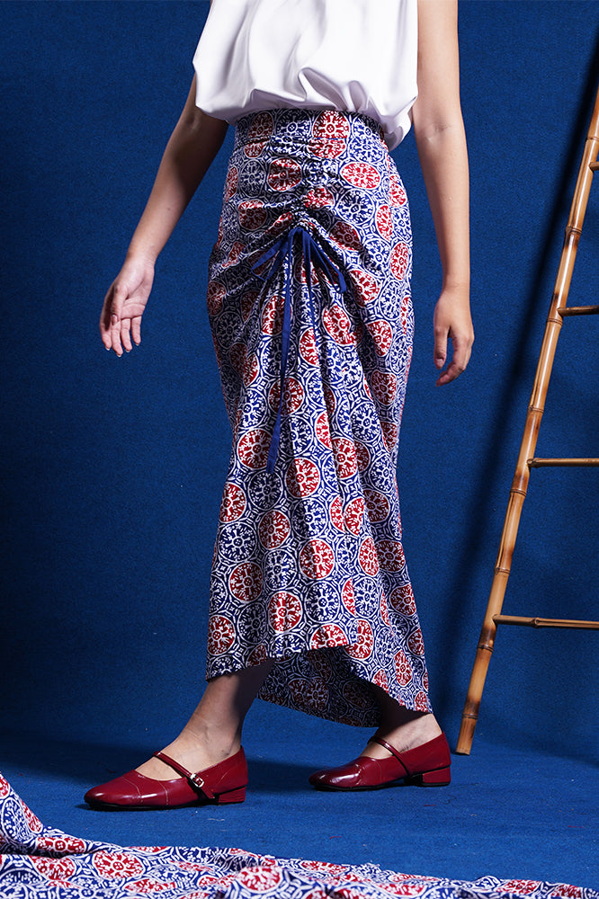 Jlamprang Skirt Blue P0189