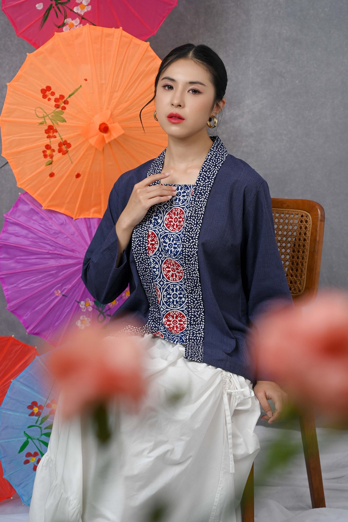 Kebaya Long Navy PART0476