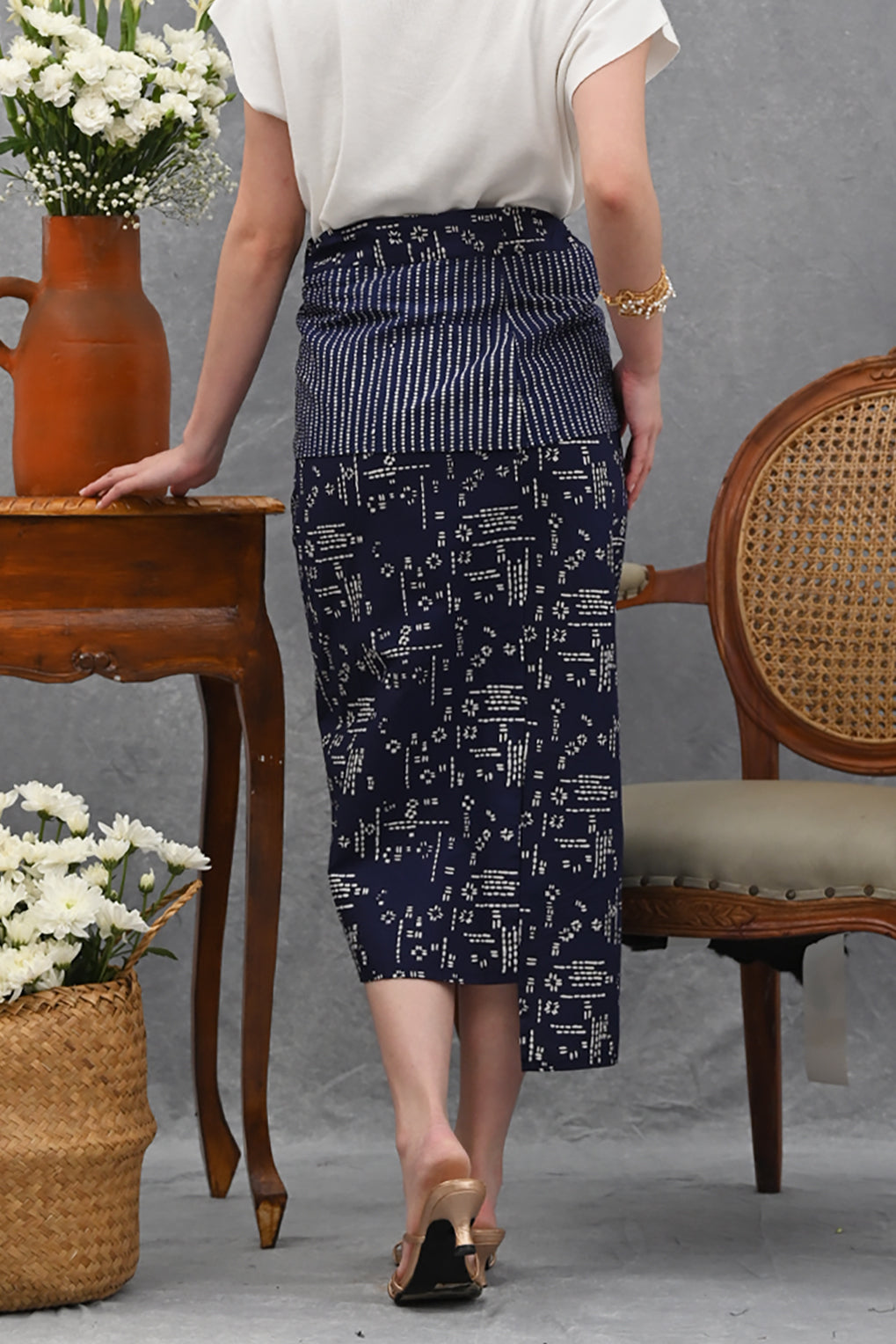 Lilit Skirt Garut Blue P0477